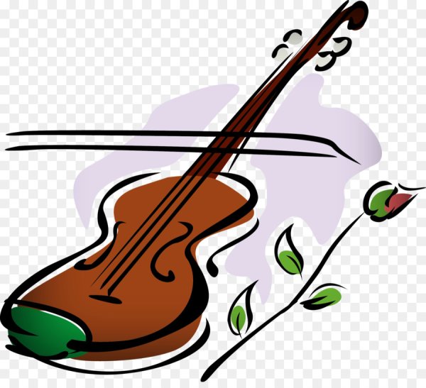 Скрипка мультяшная