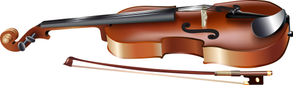 Скрипка на белом фоне
