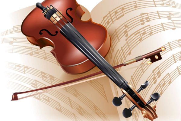 Скрипка фон