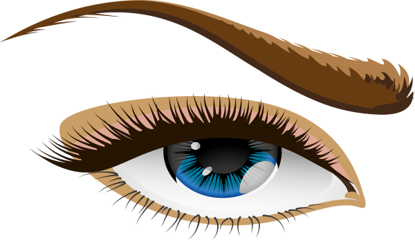 Брови на белом фоне