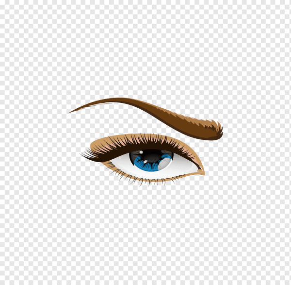 Ресницы и брови на прозрачном фоне