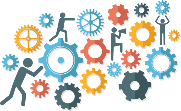 Инфографика шестеренки