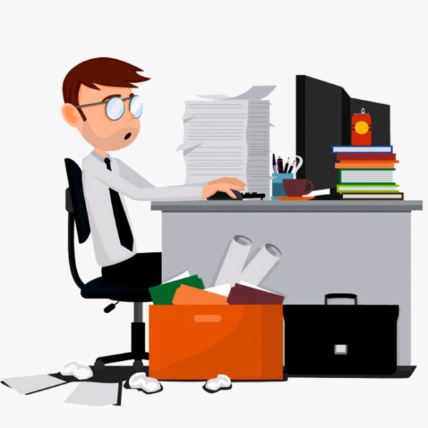 Офисные работкникнарисованные