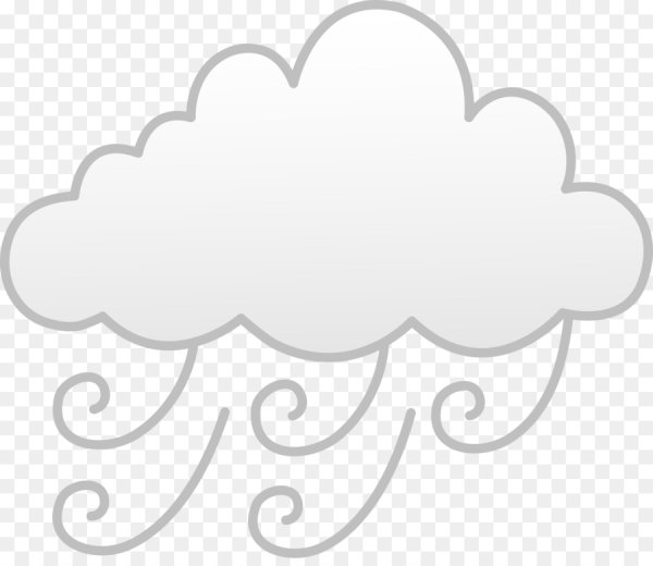 Раскраска облако и ветер