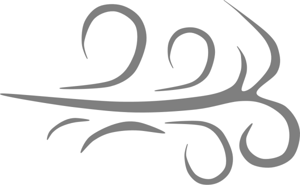 Дуновение ветра на прозрачном фоне