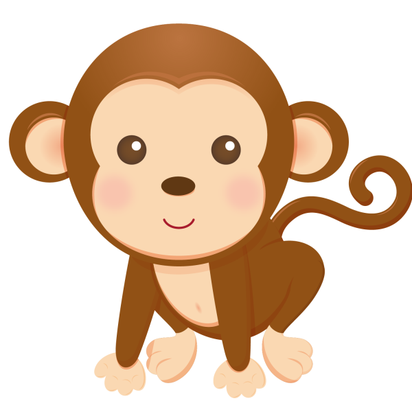 Обезьяна мультяшная