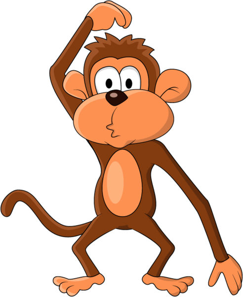 Обезьяна мультяшный