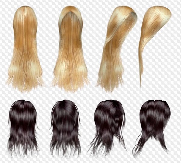 Волосы без фона