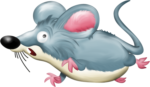 Мышка для детей на прозрачном фоне