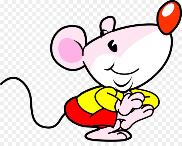 Мышка для детей на прозрачном фоне