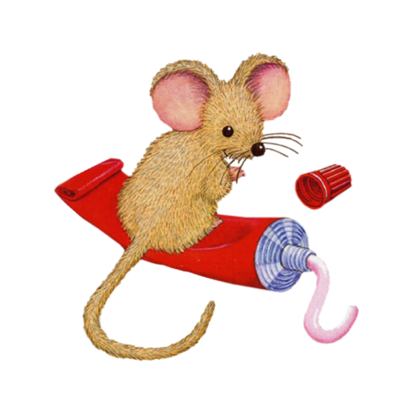 Мышка на прозрачном фоне