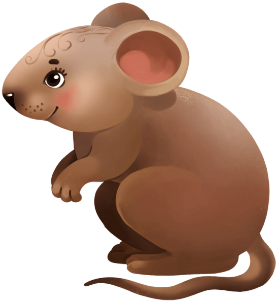 Картинки для детей мышка коричневая