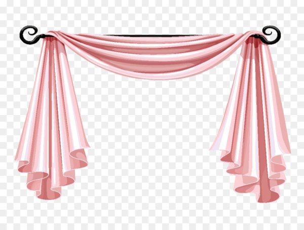 Занавес розовый