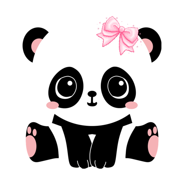 Пандочка на прозрачном фоне