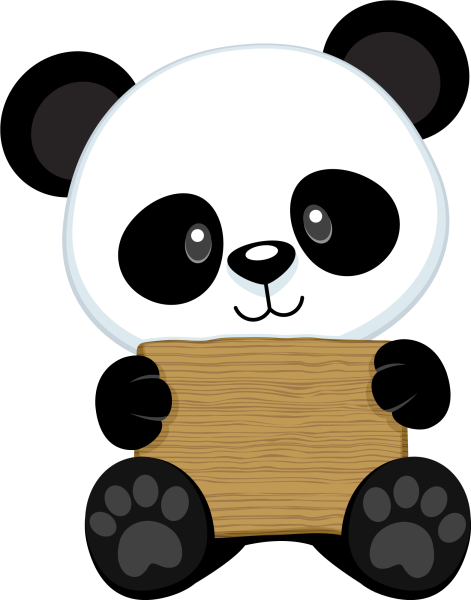 Панда векторное изображение