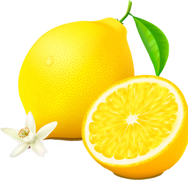 Лимон клипарт на прозрачном фоне