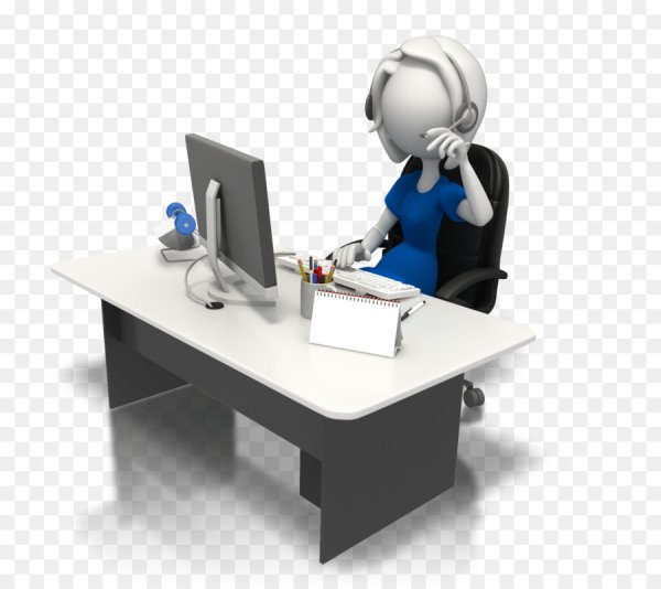 Человечек за компьютером