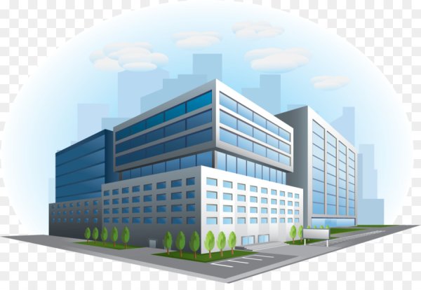 Здание на прозрачном фоне