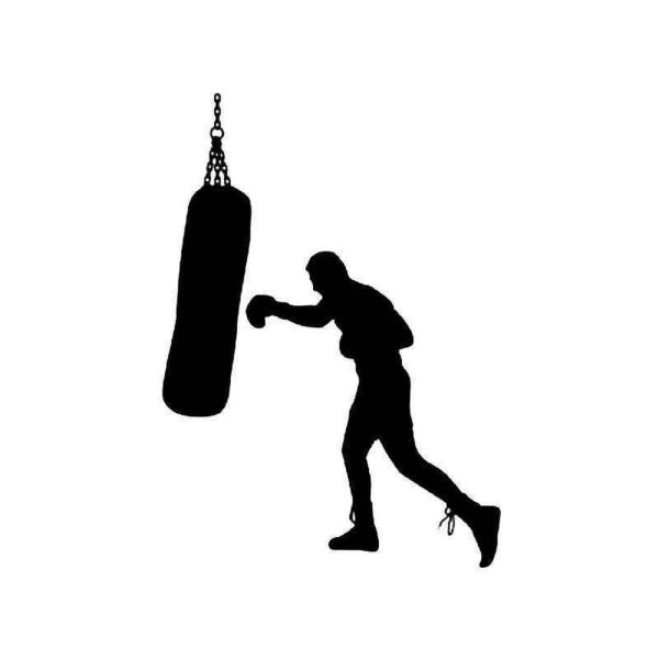 Силуэт боксера