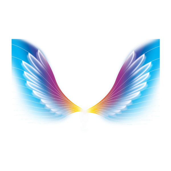 Разноцветные Крылья ангела