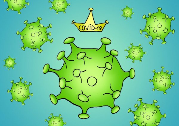 Коронавирус мультяшный
