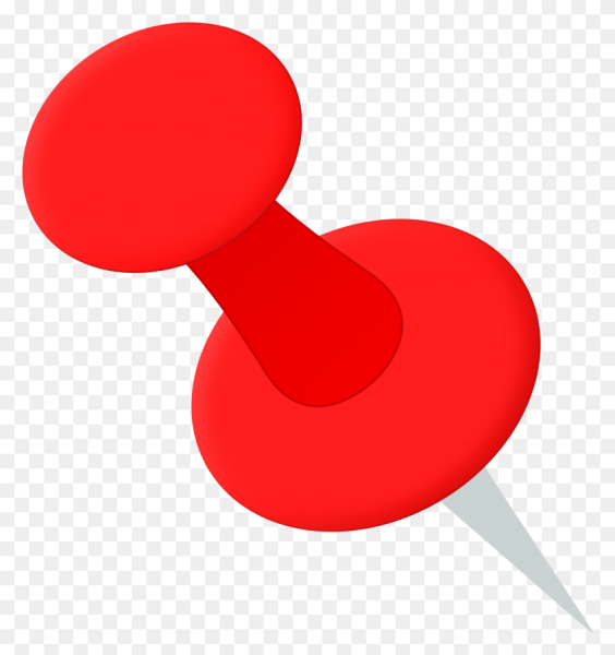 Кнопка кацелярскаякрасная