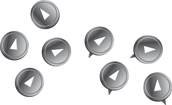 Кнопка канцелярская вектор