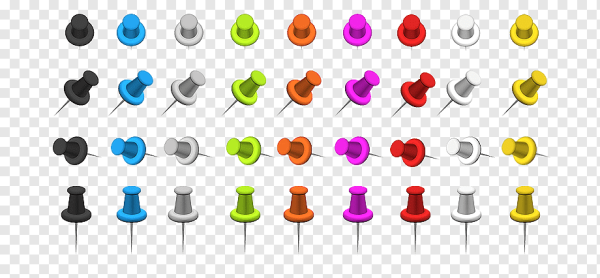 Кнопка канцелярская вектор