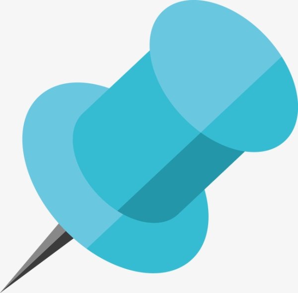 Кнопкаканелярская вектор