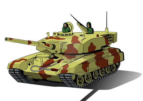 Танк цветной