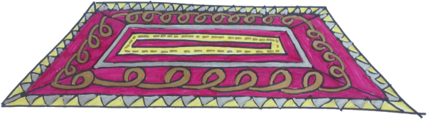 Коврик нарисованный