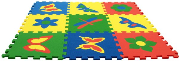 Коврик-пазл ЭКОПОЛИМЕРЫ яркая Полянка