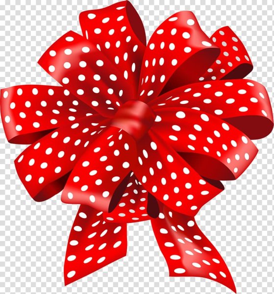 Бант на прозрачном фоне