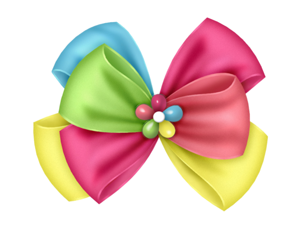 Бантик красивый разноцветный