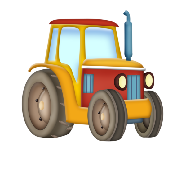Трактор на прозрачном фоне