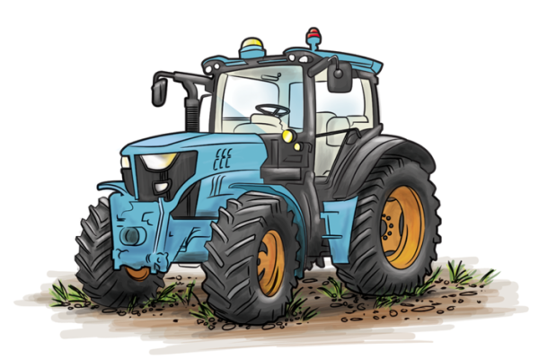 Пиксельный трактор