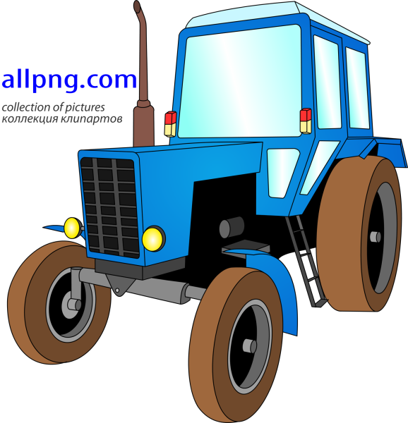 Трактор силуэт