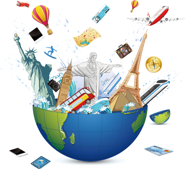 Путешествие на прозрачном фоне