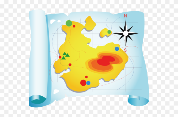 Карта мультяшная для детей