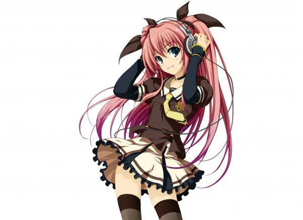 Аниме девочка на прозрачном фоне