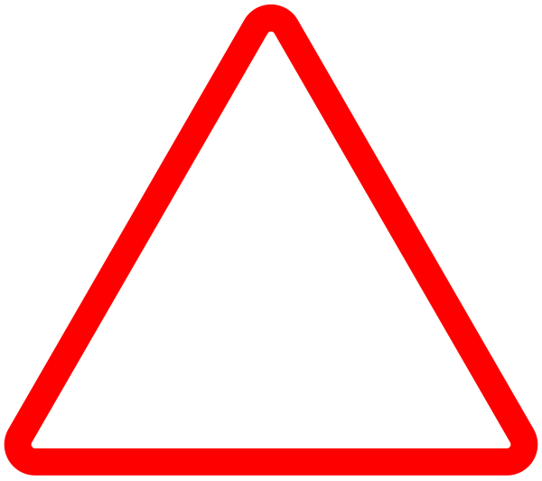 Треугольные знаки дорожного движения