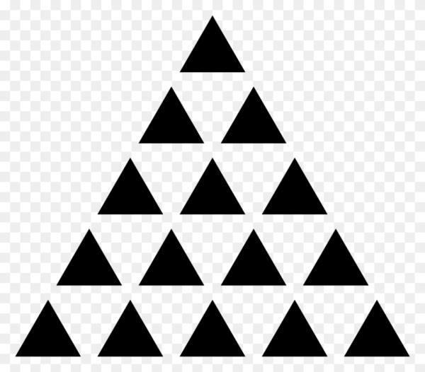 Треугольник маленький черный