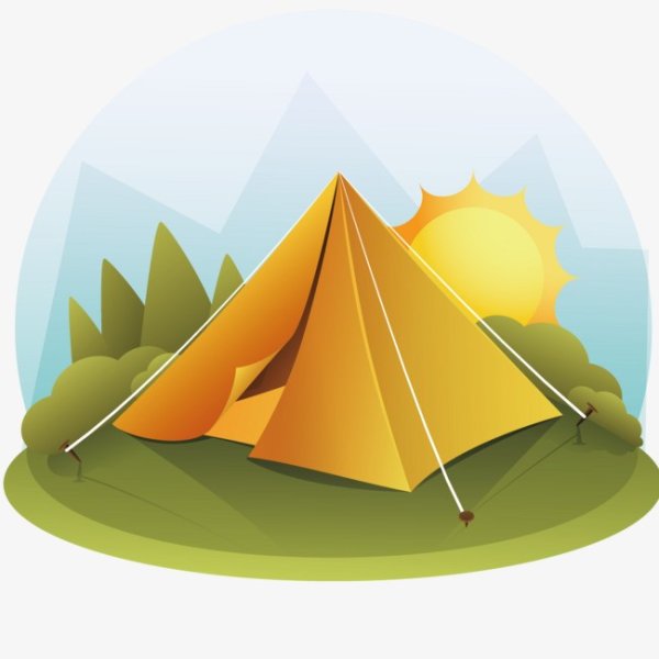 Прозрачная палатка в лесу