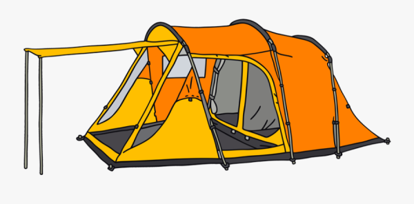 Палатка иллюстрация