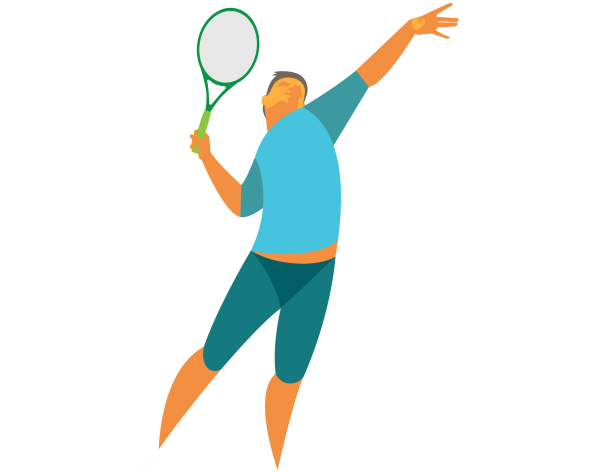 Спортсмен иллюстрация