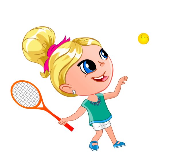 Теннисист мультяшный