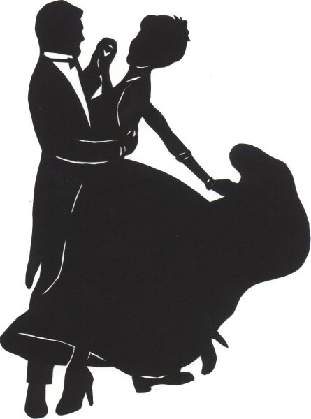 Силуэт танцующей пары