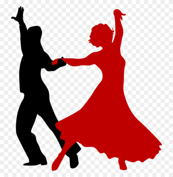 Спортивные бальные танцы силуэт