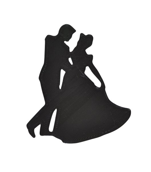 Силуэт танцующей пары на балу