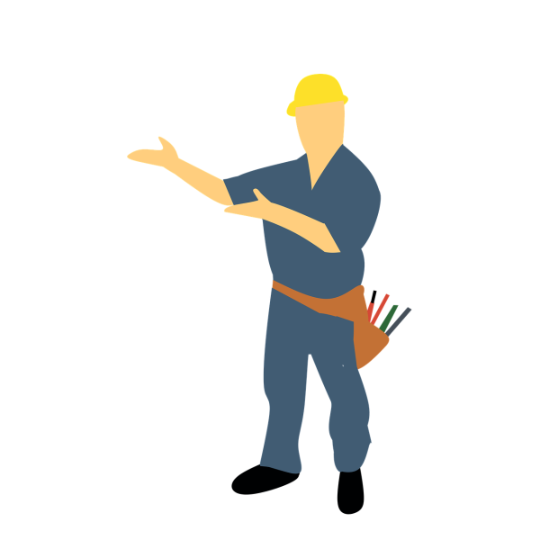 Нарисованный рабочий